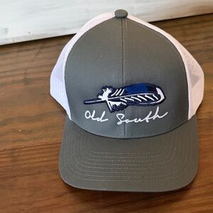 Old South Gray and White Trucker Hat